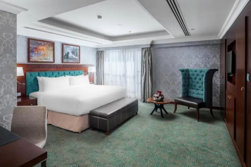 Suite presiden dua bilik tidur dengan pemandangan bandar imej 2