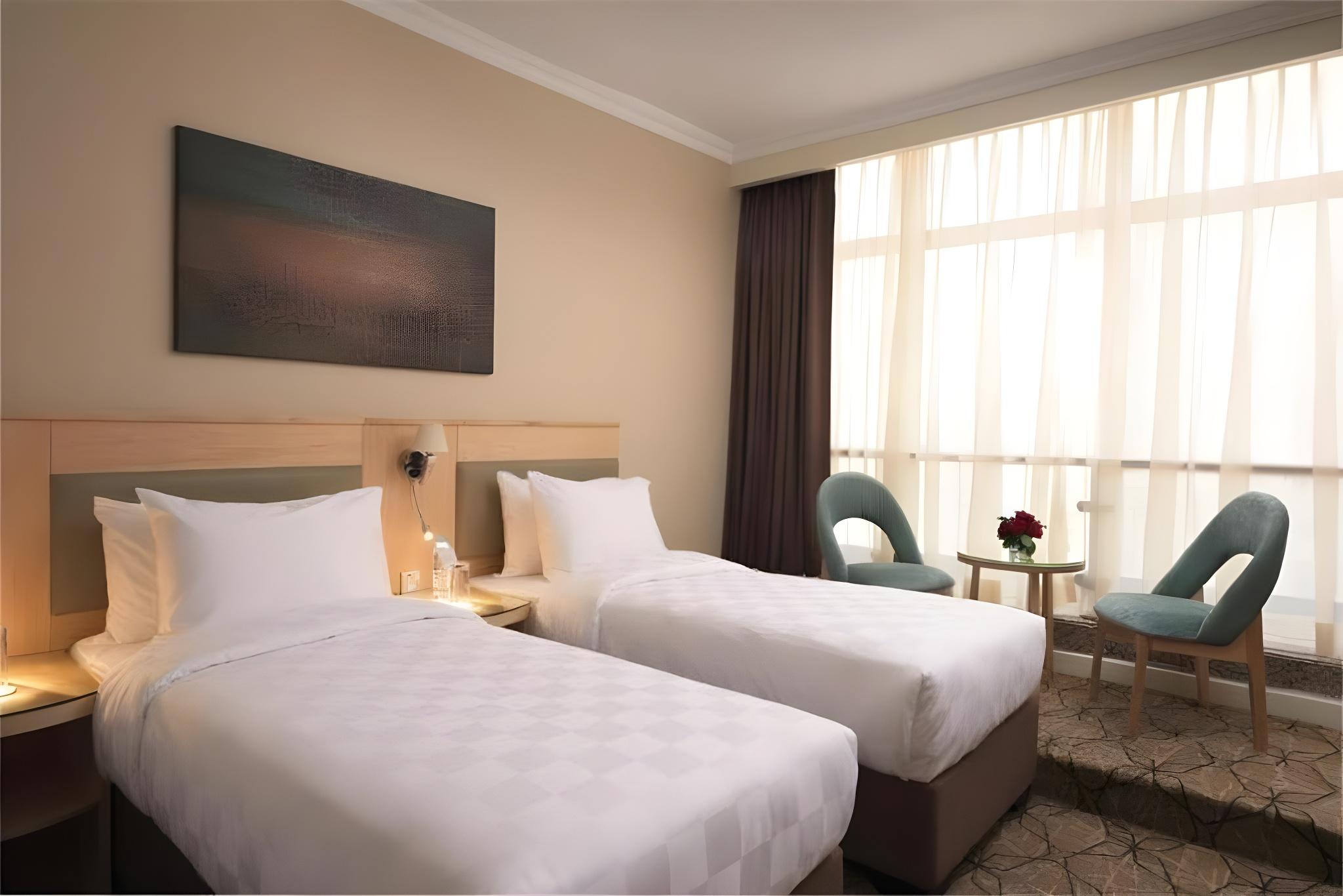 Kamar Standard 2 Bed dengan Pemandangan Halaman gambar 3