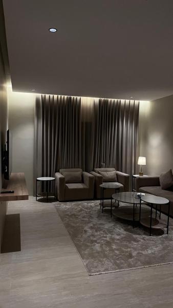 A suite with a room and a lounge with a quiet and modern design - image 5