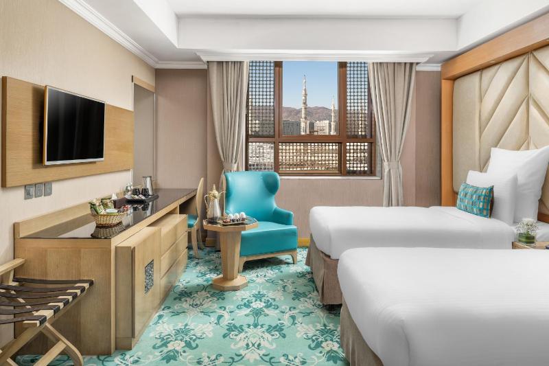 Habitación estándar con 2 camas individuales con vistas al Haram imagen 2